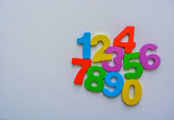 istock Numeric Numbers set from 0 to 9 isolated on white and flat background 1057228892