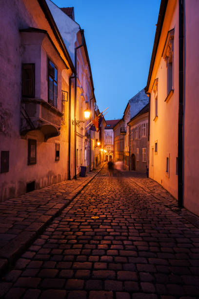 istock Old Town by Night in Bratislava City 1057230732