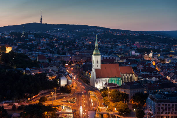 istock Bratislava Evening Cityscape 1057231040