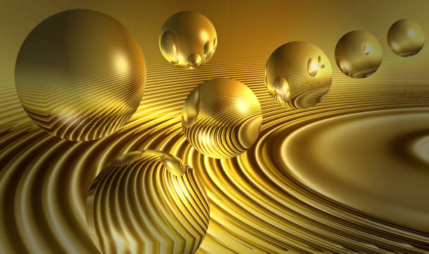 istock golden 3d abstract spheres graphic background 1057233526