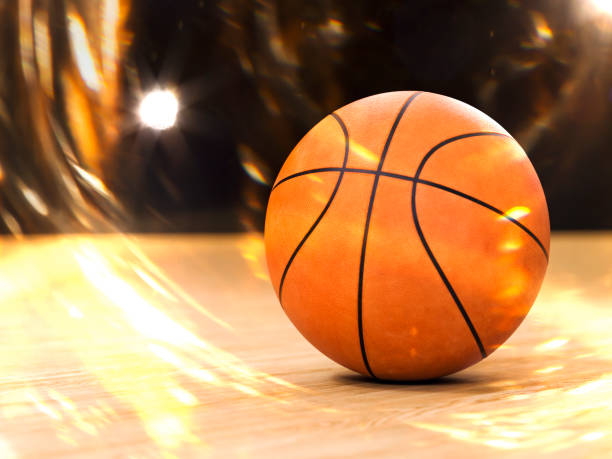 istock Basketball close-up on studio background - Stock image 1057241690