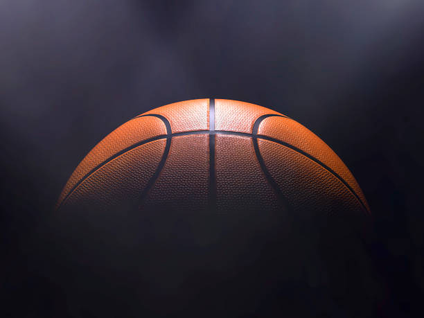 istock Basketball close-up on studio background - Stock image 1057243390