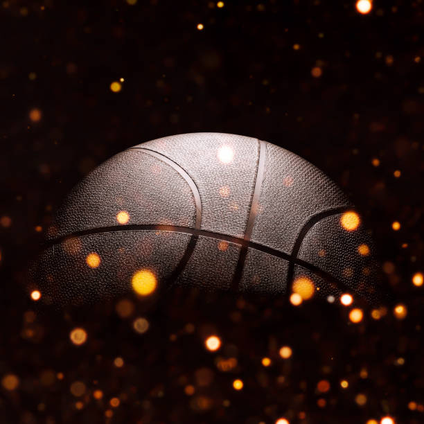istock Basketball close-up on studio background - Stock image 1057243746