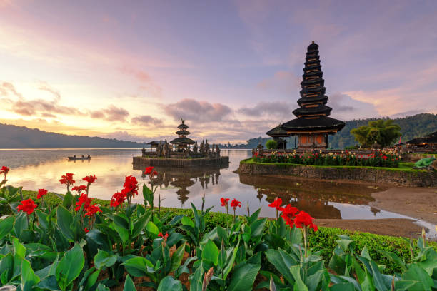 istock Sunrise over Pura Ulun Danu Temple 1057247114