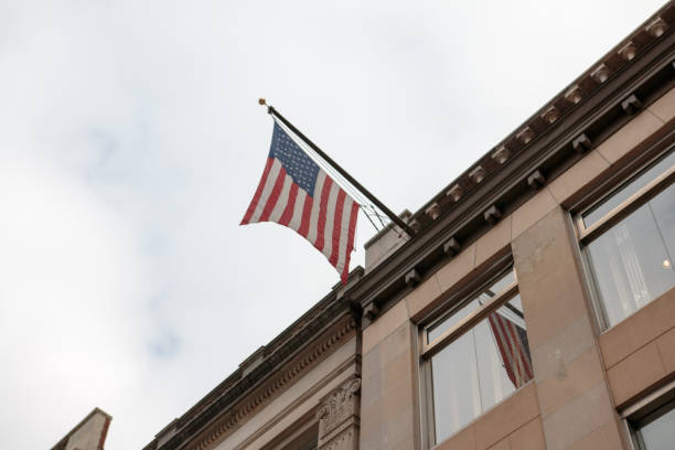istock American Flag in Downtown Boston 1057252748