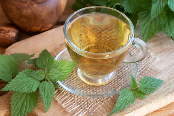istock A cup of nettle tea with fresh nettles 1057259124