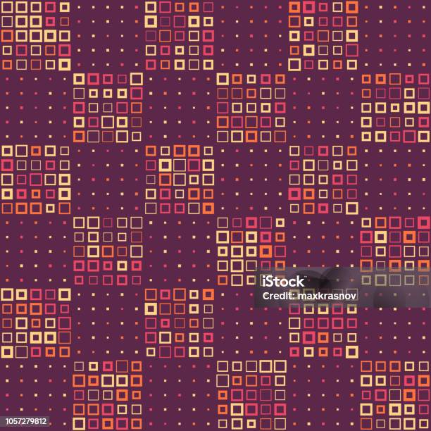 Seamless Square Pattern Stock Illustration - Download Image Now ...