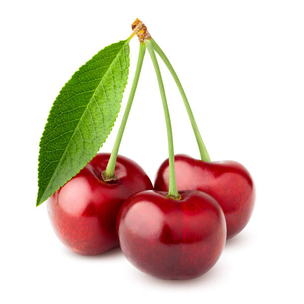 istock cherry, clipping path, isolated on white background, full depth of field 1057282062