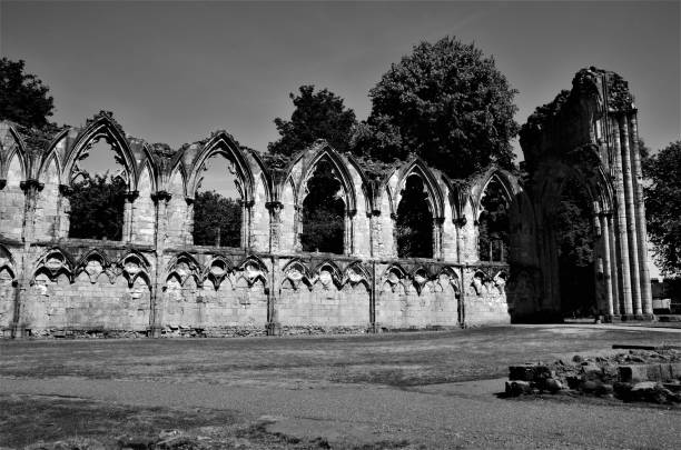 istock Yorkshire Landmarks - Medieval Abbey ruins 1057291878