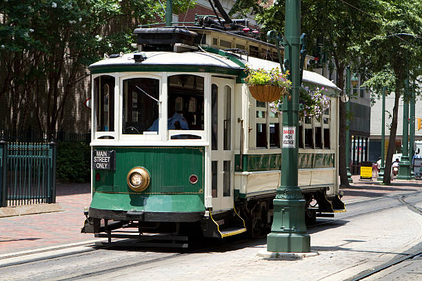 Electric Trolley Car stock photo