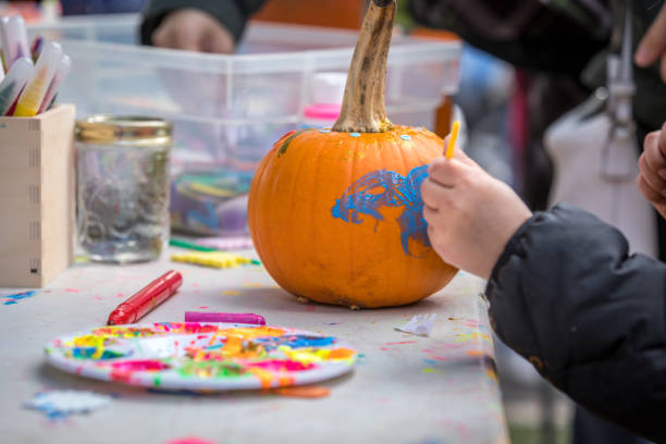istock Halloween pumpkin decoration. 1057298722