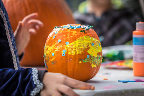 istock Halloween pumpkin decoration. 1057298756