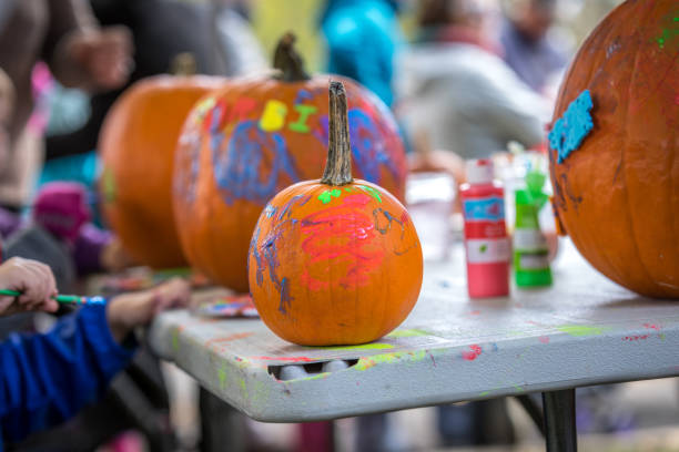 istock Halloween pumpkin decoration. 1057298872