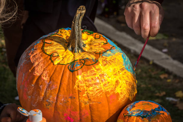 istock Halloween pumpkin decoration. 1057299162