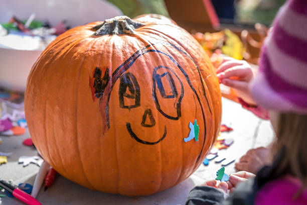 istock Halloween pumpkin decoration. 1057299856