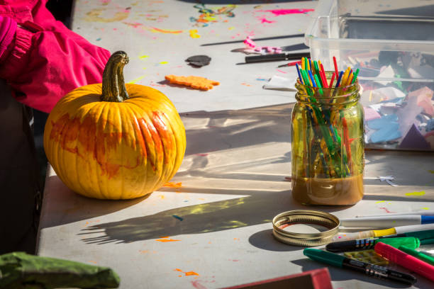istock Halloween pumpkin decoration. 1057300918