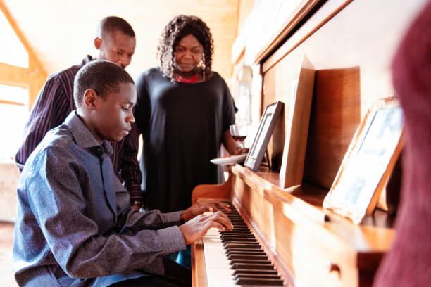 istock Thanksgiving dinner with American-African family preparing dinner 1057310838