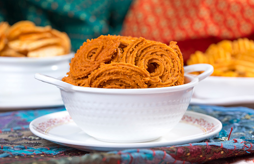 Indian Fried And Salty Food Chakali Snack