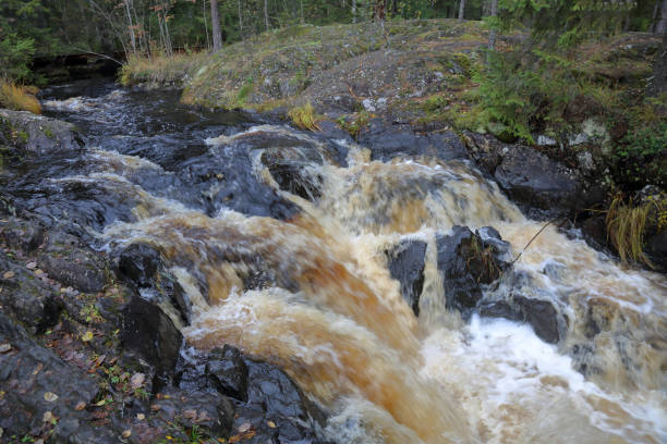 istock Waterfall Ahvenkoski, Karelia, Russia 1057320732