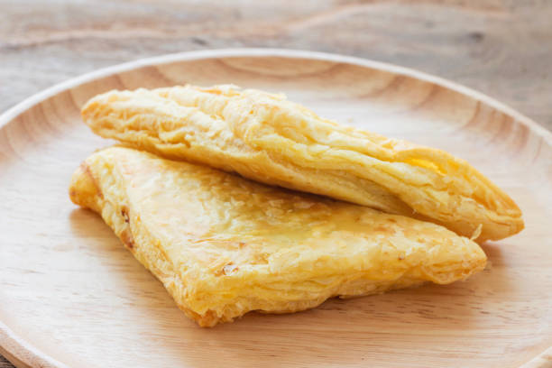 istock Chicken pie on a wooden plate 1057325196