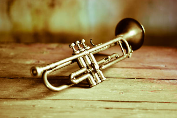 istock a beautiful Jazz trumpet from the 30s 1057329566