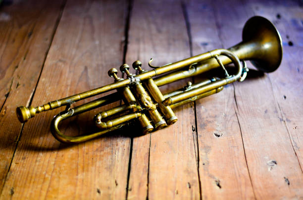 istock a beautiful Jazz trumpet from the 30s 1057329716