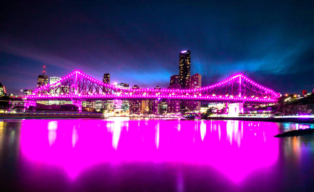 istock Story Bridge Brisbane City Night 1057330238