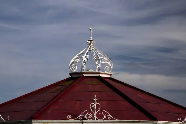Roof of old pavilion building at St.Andrews Scotland