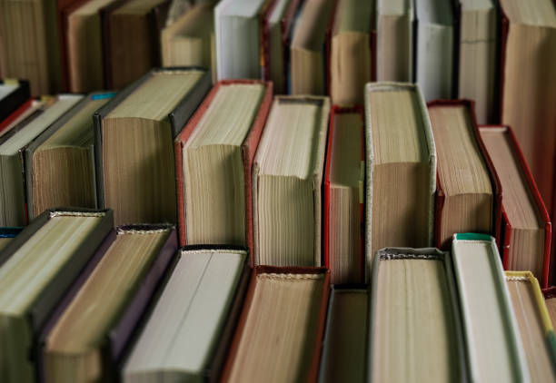 istock Stack of books background. many books piles. 1057343686