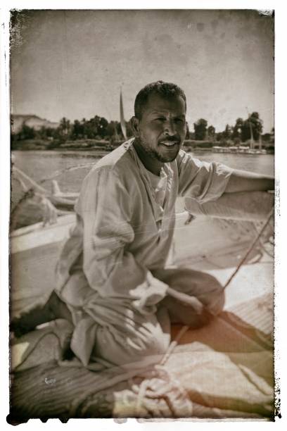 istock Old nostalgic photo of Nile River - Egypt 1057343770