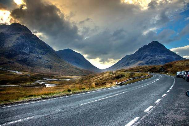 istock Old Military Road A82. Glencoe, Scotland, UK. 1057357214