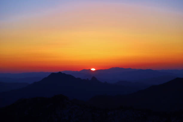 The sunset from Daecheongbong is beautiful.