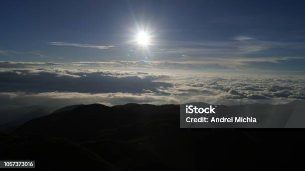 Sunrise View From Mt Pulag Philippines Stock Photo - Download Image Now - Atmospheric Mood, Backgrounds, Beauty In Nature