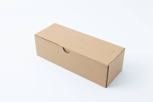 istock Cardboard Box or brown paper box on white background 1057405284