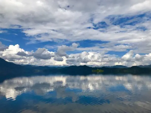 Lugu Lake is located in the North West Yunnan plateau in the centre of Ninglang Yi Autonomous County in the People's Republic of China.