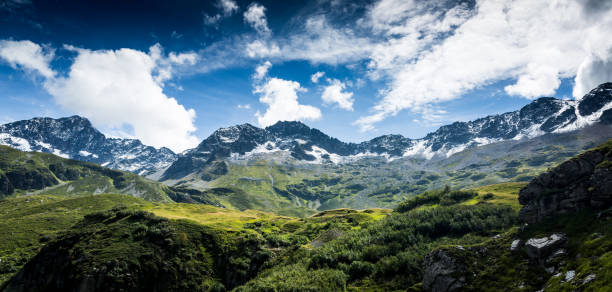 French Alps in the Summer stock photo