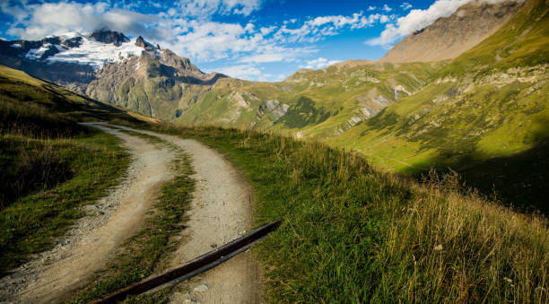 The Tour du Mont Blanc Trail stock photo