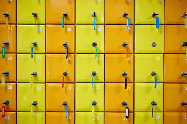 lockers with numbers | Free Stock Image - Barnimages