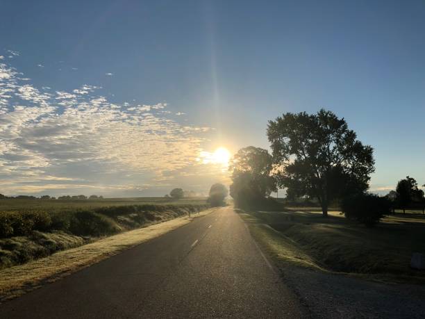 istock Country Morning Sunrise Set Series 1057419256