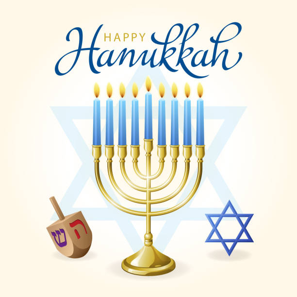 ilustrações, clipart, desenhos animados e ícones de celebração do hanukkah - yarmulke