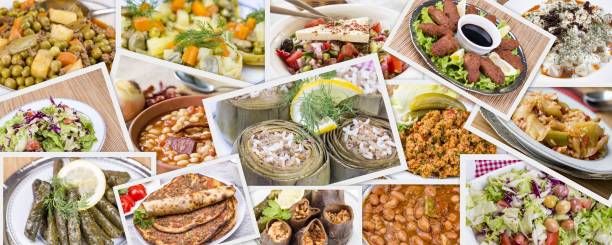 istock Traditional Delicious Different Turkish foods collage. Rich menu. 1057437000