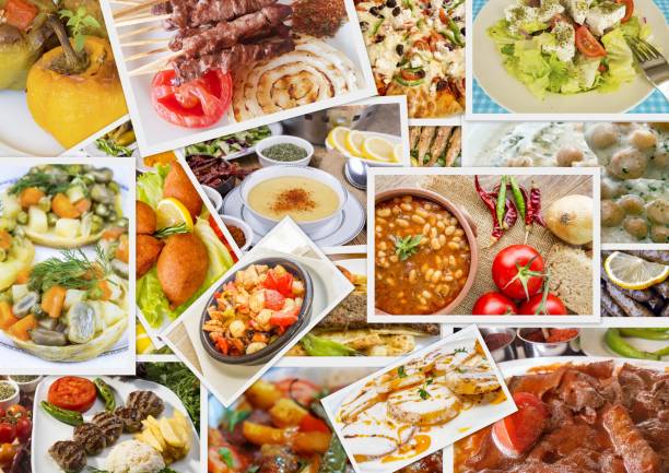 istock Traditional Delicious Different Turkish foods collage. Rich menu. 1057437086