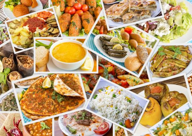 istock Traditional Delicious Different Turkish foods collage. Rich menu. 1057437104