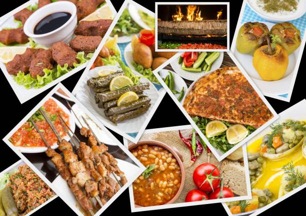 istock Traditional Delicious Different Turkish foods collage. Rich menu. 1057437526