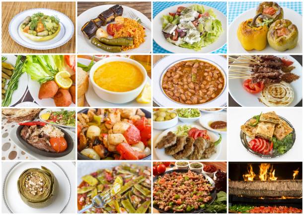 istock Traditional Delicious Different Turkish foods collage. Rich menu. 1057437606