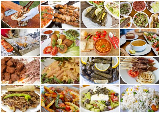 istock Traditional Delicious Different Turkish foods collage. Rich menu. 1057437644