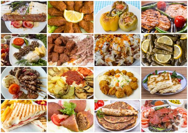 istock Traditional Delicious Different Turkish foods collage. Rich menu. 1057437676