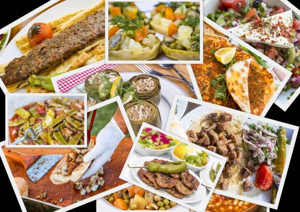 istock Traditional Delicious Different Turkish foods collage. Rich menu. 1057437710