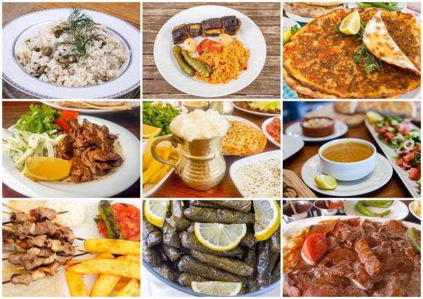 istock Traditional Delicious Different Turkish foods collage. Rich menu. 1057437846