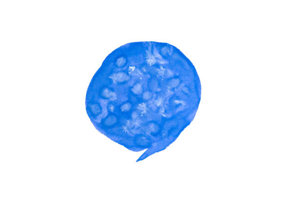 istock Ink texture, watercolor color background, watercolor blue paint splash 1057439444